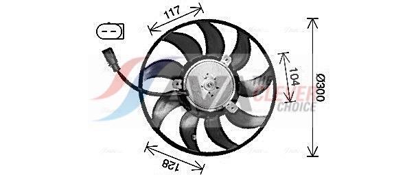 Ventilateur de refroidissement du moteur (Motoventilateur) AVA Deutschland GmbH AI7528
