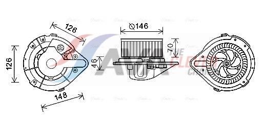 Ventilador habitáculo AVA Deutschland GmbH ref. AI8370
