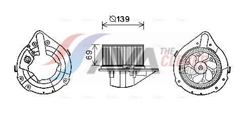 Ventilador habitáculo AVA Deutschland GmbH ref. AI8372