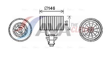 Ventilador habitáculo AVA Deutschland GmbH ref. AI8374