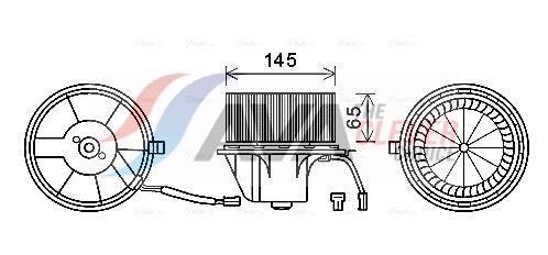 Pulseur d'air habitacle (Ventilateur habitacle) AVA Deutschland GmbH ref. AI8375