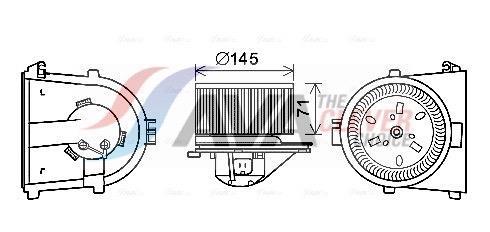 Ventilador habitáculo AVA Deutschland GmbH ref. AI8376