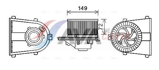 Ventilador habitáculo AVA Deutschland GmbH ref. AI8378