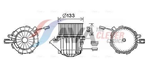Pulseur d'air habitacle (Ventilateur habitacle) AVA Deutschland GmbH ref. AI8394