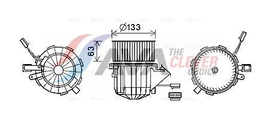 Pulseur d'air habitacle (Ventilateur habitacle) AVA Deutschland GmbH ref. AI8395