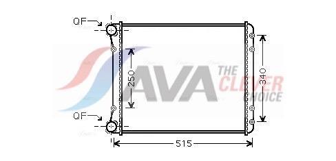 Radiateur moteur (Radiateur de refroidissement) AVA Deutschland GmbH ref. AIA2220