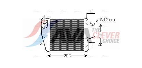 Intercooler, échangeur (Refroidisseur d'air) AVA Deutschland GmbH ref. AIA4302