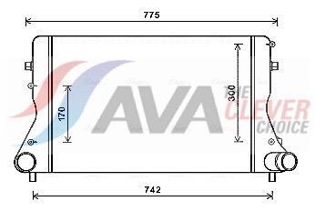 Intercooler, échangeur (Refroidisseur d'air) AVA Deutschland GmbH AIA4386
