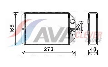 Radiateur de chauffage AVA Deutschland GmbH ref. AIA6393