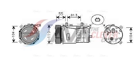 Compressor de climatização AVA Deutschland GmbH ref. AIK001