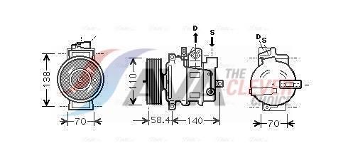Compresseur, climatisation AVA Deutschland GmbH ref. AIAK274