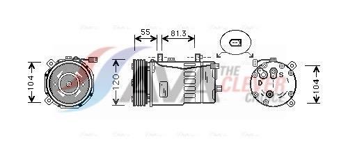 Compressor de climatização AVA Deutschland GmbH ref. AIK003