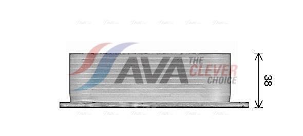 Radiateur d'huile moteur (Refroidisseur d'huile moteur) AVA Deutschland GmbH ref. AL3153