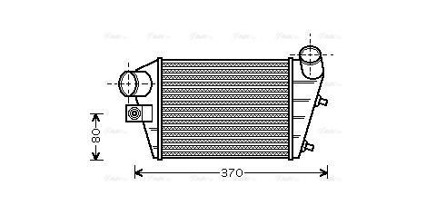 Intercooler, échangeur (Refroidisseur d'air) AVA Deutschland GmbH AL4086