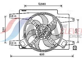 Ventilador do motor AVA Deutschland GmbH ref. AL7522