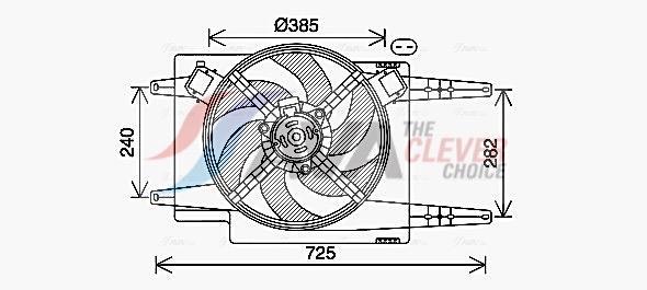Ventilador do motor AVA Deutschland GmbH ref. AL7525