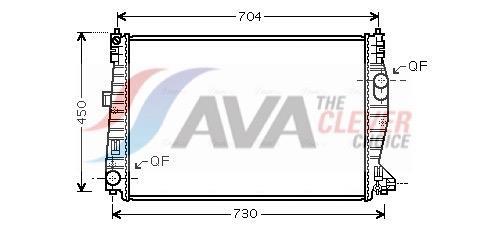 Radiateur moteur (Radiateur de refroidissement) AVA Deutschland GmbH ref. ALA2101