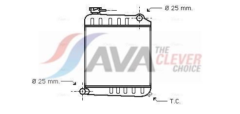 Radiador motor AVA Deutschland GmbH ref. AU2013