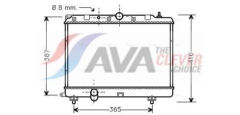 Radiateur moteur (Radiateur de refroidissement) AVA Deutschland GmbH ref. AU2120