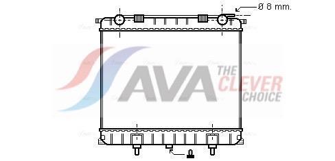 Radiateur moteur (Radiateur de refroidissement) AVA Deutschland GmbH ref. AU2125