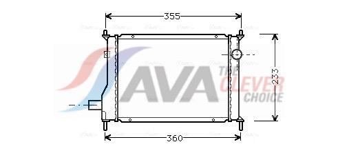Radiateur moteur (Radiateur de refroidissement) AVA Deutschland GmbH ref. AU2133