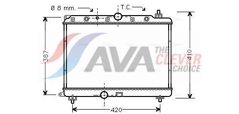 Radiateur moteur (Radiateur de refroidissement) AVA Deutschland GmbH ref. AU2153