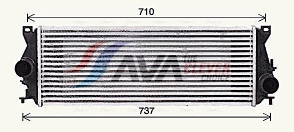 Intercooler, échangeur (Refroidisseur d'air) AVA Deutschland GmbH ref. AU4339