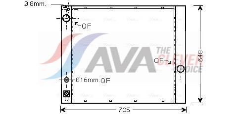 Radiateur moteur (Radiateur de refroidissement) AVA Deutschland GmbH AUA2166