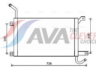 Radiateur moteur (Radiateur de refroidissement) AVA Deutschland GmbH ref. AUA2224