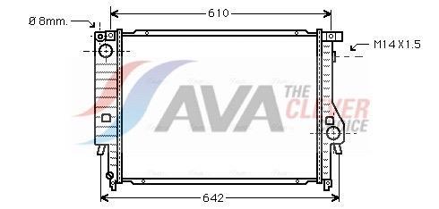 Radiateur moteur (Radiateur de refroidissement) AVA Deutschland GmbH ref. BW2047
