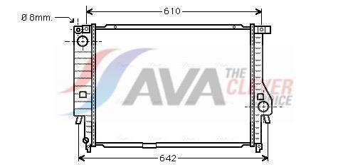 Radiateur moteur (Radiateur de refroidissement) AVA Deutschland GmbH ref. BW2132