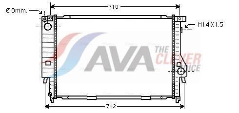 Radiateur moteur (Radiateur de refroidissement) AVA Deutschland GmbH ref. BW2164