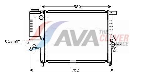 Radiateur moteur (Radiateur de refroidissement) AVA Deutschland GmbH ref. BW2140