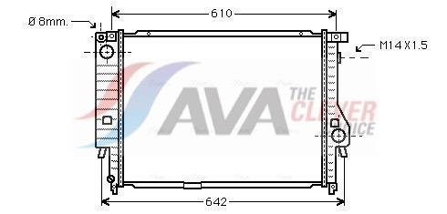 Radiateur moteur (Radiateur de refroidissement) AVA Deutschland GmbH ref. BW2144
