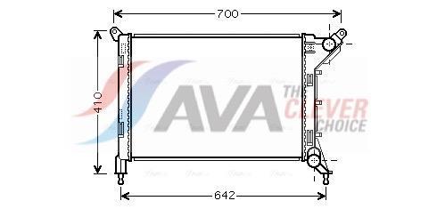 Radiateur moteur (Radiateur de refroidissement) AVA Deutschland GmbH ref. BW2310