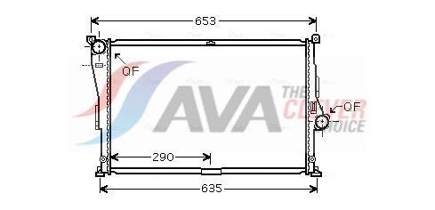 Radiateur moteur (Radiateur de refroidissement) AVA Deutschland GmbH ref. BW2335