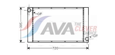 Radiateur moteur (Radiateur de refroidissement) AVA Deutschland GmbH ref. BW2373
