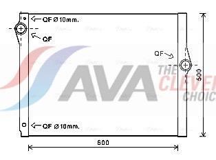 Radiateur moteur (Radiateur de refroidissement) AVA Deutschland GmbH ref. BW2420