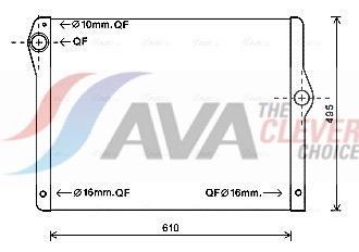 Radiateur moteur (Radiateur de refroidissement) AVA Deutschland GmbH ref. BW2430