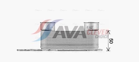 Radiateur d'huile moteur (Refroidisseur d'huile moteur) AVA Deutschland GmbH ref. BW3622