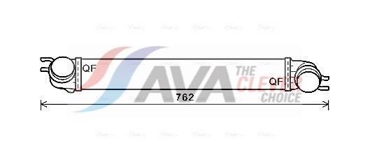 Intercooler, échangeur (Refroidisseur d'air) AVA Deutschland GmbH ref. BWA4425