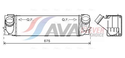Intercooler permutador ar-ar AVA Deutschland GmbH ref. BW4457