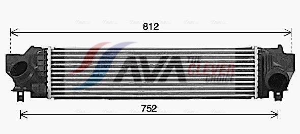 Intercooler permutador ar-ar AVA Deutschland GmbH ref. BW4582