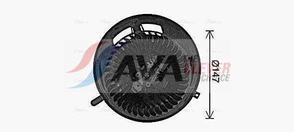 Pulseur d'air habitacle (Ventilateur habitacle) AVA Deutschland GmbH ref. BW8454