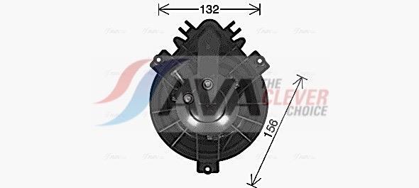 Pulseur d'air habitacle (Ventilateur habitacle) AVA Deutschland GmbH ref. BW8605