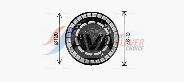 Pulseur d'air habitacle (Ventilateur habitacle) AVA Deutschland GmbH ref. BW8610