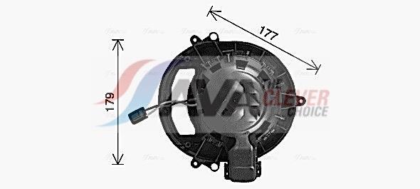 Pulseur d'air habitacle (Ventilateur habitacle) AVA Deutschland GmbH ref. BW8611