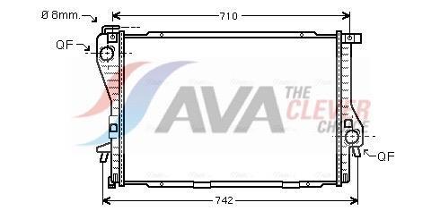 Radiateur moteur (Radiateur de refroidissement) AVA Deutschland GmbH ref. BWA2235