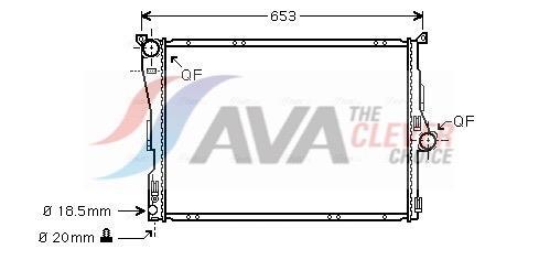 Radiateur moteur (Radiateur de refroidissement) AVA Deutschland GmbH ref. BWA2291