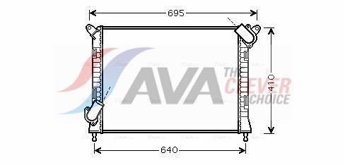 Radiateur moteur (Radiateur de refroidissement) AVA Deutschland GmbH ref. BWA2307